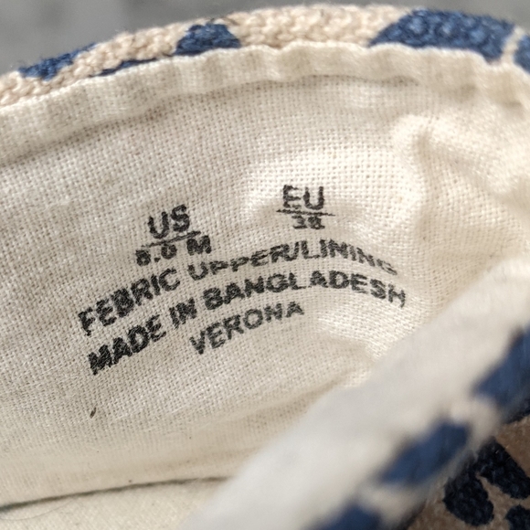 Sam Edelman Verona Blue Leopard Espadrilles Size 8 - Picture 10 of 10